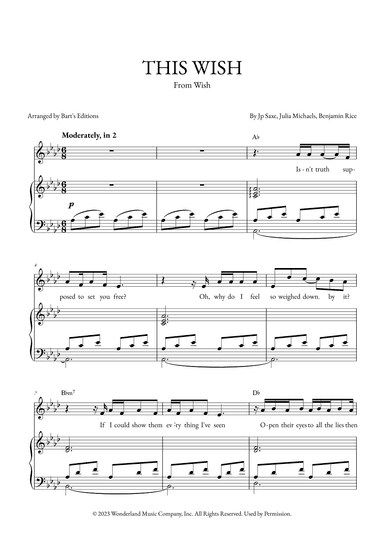This Wish (arr. Bart's Editions)