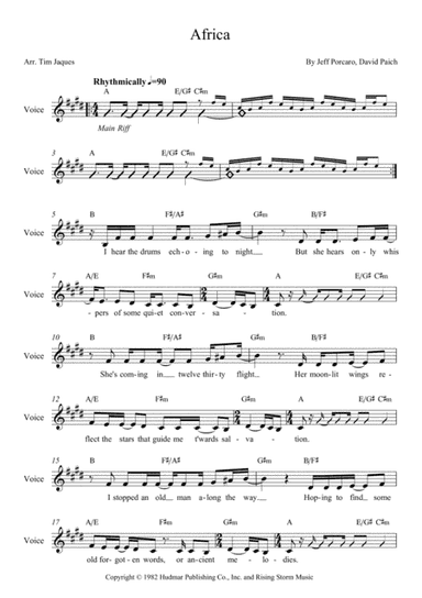 Africa (arr. Tim Jaques)