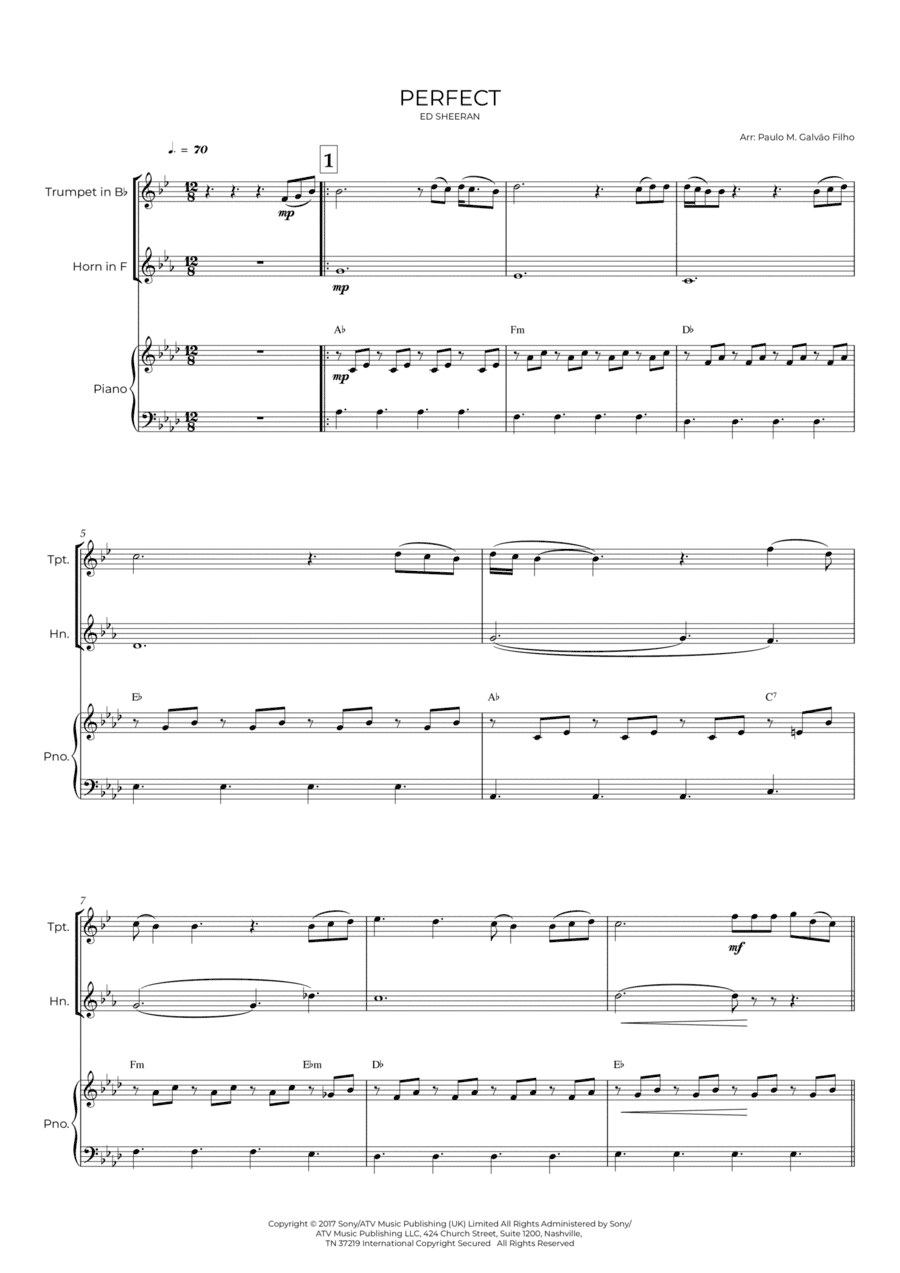 Perfect (arr. Paulo Galvão Filho)