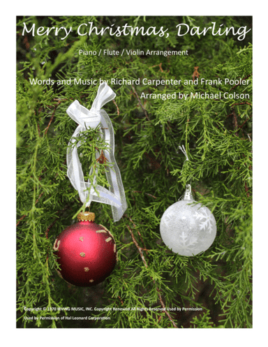 Merry Christmas, Darling (arr. Michael Colson)