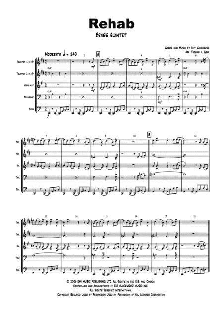 Rehab (arr. Thomas H. Graf)
