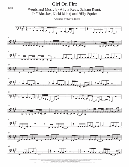 Girl On Fire (arr. Kevin Busse)