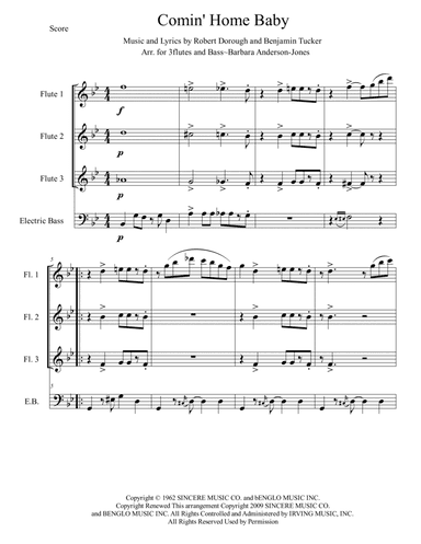 Comin' Home Baby (arr. Barbara Anderson-Jones)