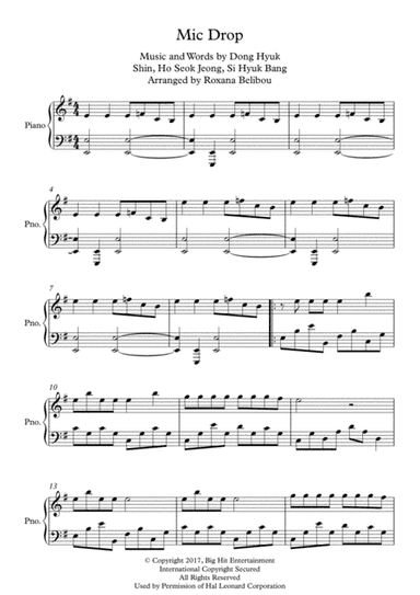 Mic Drop (arr. Roxana Belibou)