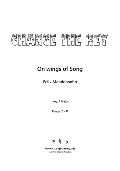 On wings of Song - F Major (arr. Change the Key)