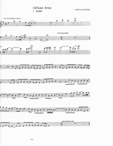 AFRICAN ARIAS LEADSHEET