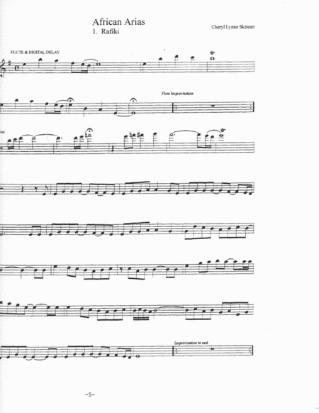 AFRICAN ARIAS LEADSHEET
