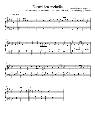 Eurovisionsmelodie (arr. Jo Fulham)