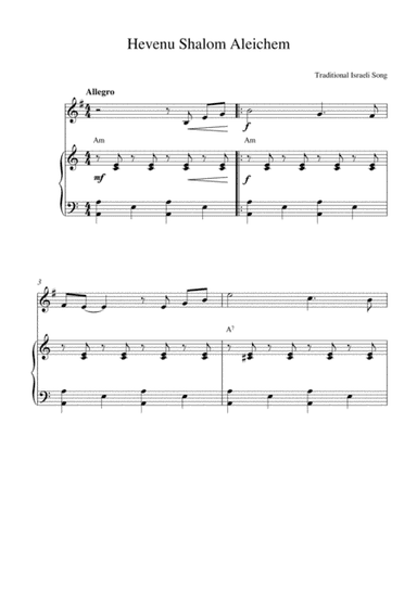 Hevenu Shalom Aleichem (arr. Kaiserin Rebecca)