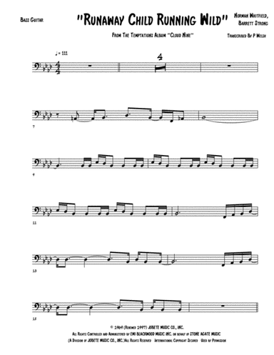 Runaway Child Running Wild (arr. Accubass)