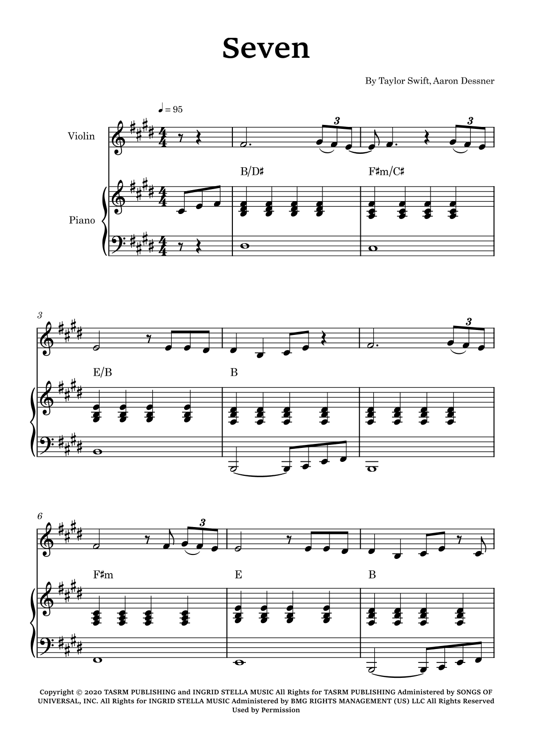 Seven (arr. Glauco Fernandes)