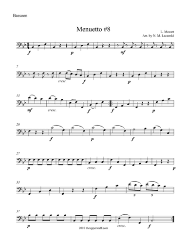 Menuetto #8 (arr. Nick Lacanski)