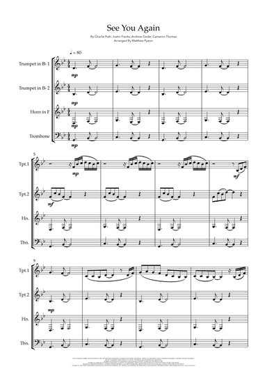 See You Again (arr. Matthew pyeon)