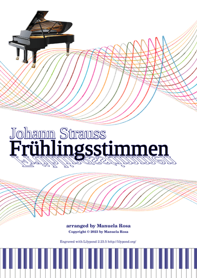Frühlingsstimmenwalzer (Voices of Spring) on 7 pages (arr. Manuela Rosa)