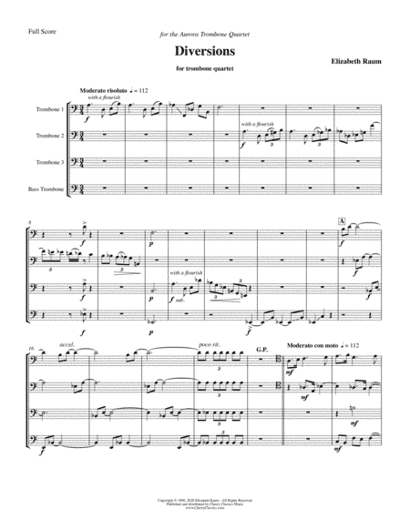 Diversions for Trombone Quartet
