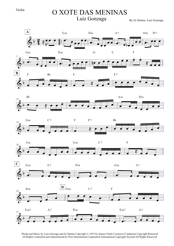 O Xote Das Meninas (arr. Leo Silva)
