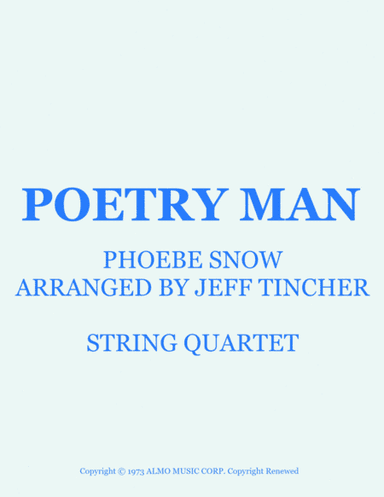 Poetry Man (arr. Jeff Tincher)
