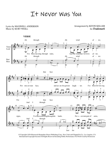 It Never Was You (arr. Kevin Keller)