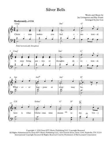 Silver Bells (arr. Joe Cox)