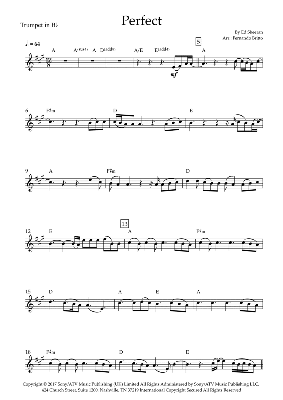 Perfect (arr. Fernando Britto)
