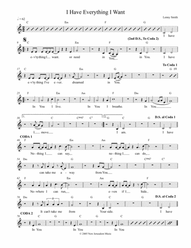 I Have Everything I Want Or Need In You