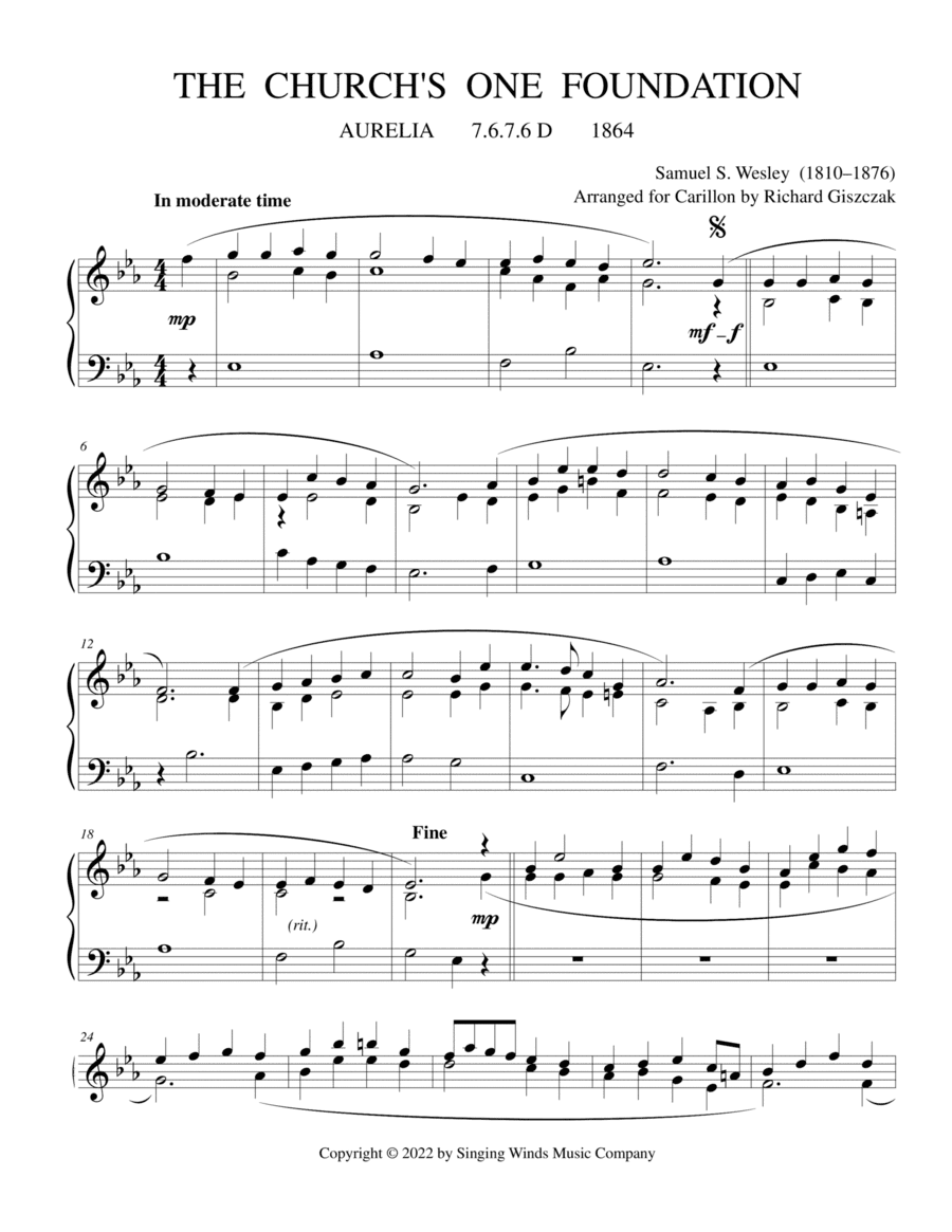 The Church's One Foundation (AURELIA) (arr. Richard Giszczak)