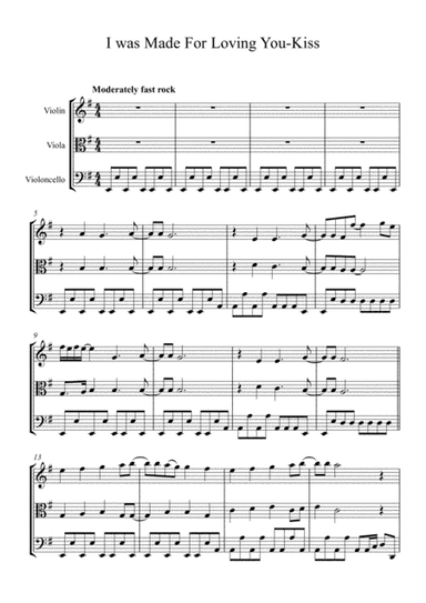 I Was Made For Lovin' You (arr. John Bass)