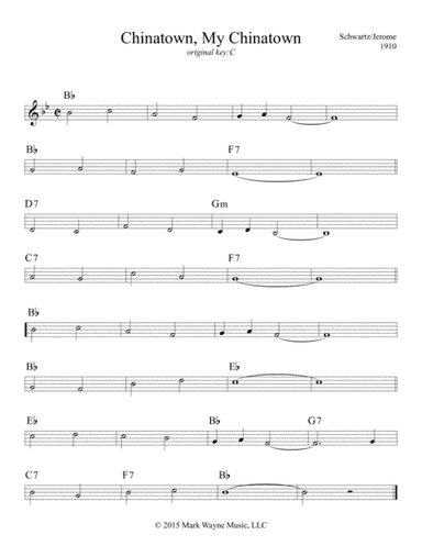 Chinatown, My Chinatown (arr. Mark Huxhold)