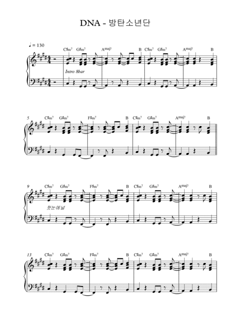 Dna (arr. Pineapplechord)
