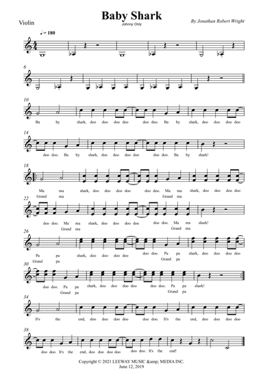 Baby Shark (arr. Wesley S. SIlva)