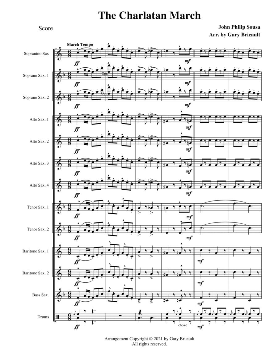 The Charlatan March (arr. Gary Bricault)