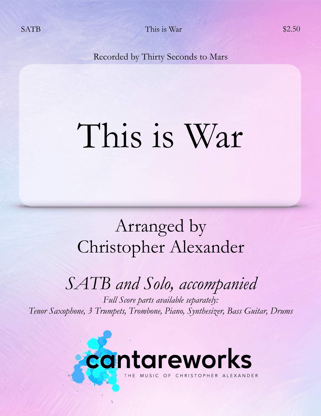 This Is War (arr. Christopher Alexander)