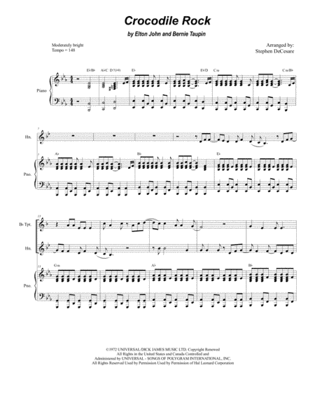 Crocodile Rock (arr. Stephen DeCesare)