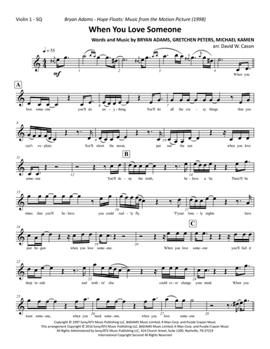 When You Love Someone (arr. David W. Cason)