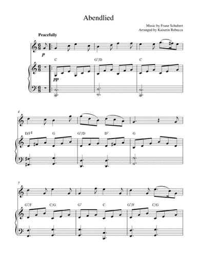 Abendlied (arr. Kaiserin Rebecca)