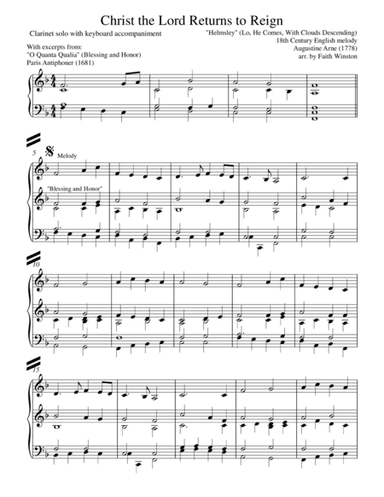 Christ the Lord Returns to Reign (arr. Faith Winston)