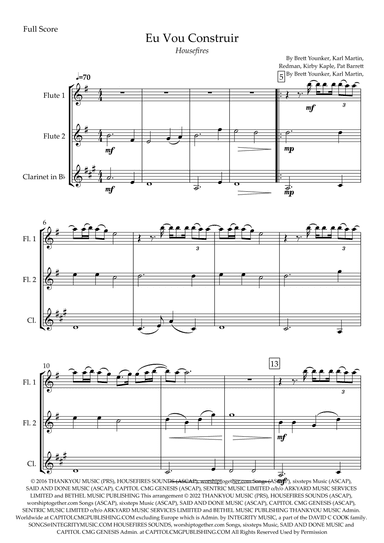 Build My Life (arr. Fabio Britto)