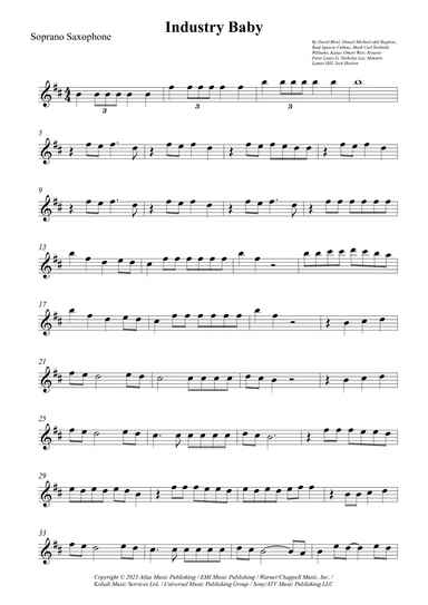 Industry Baby (arr. Wesley S. SIlva)