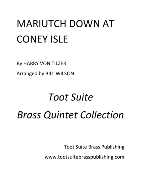 Mariutch Down at Coney Isle (arr. Bill Wilson)