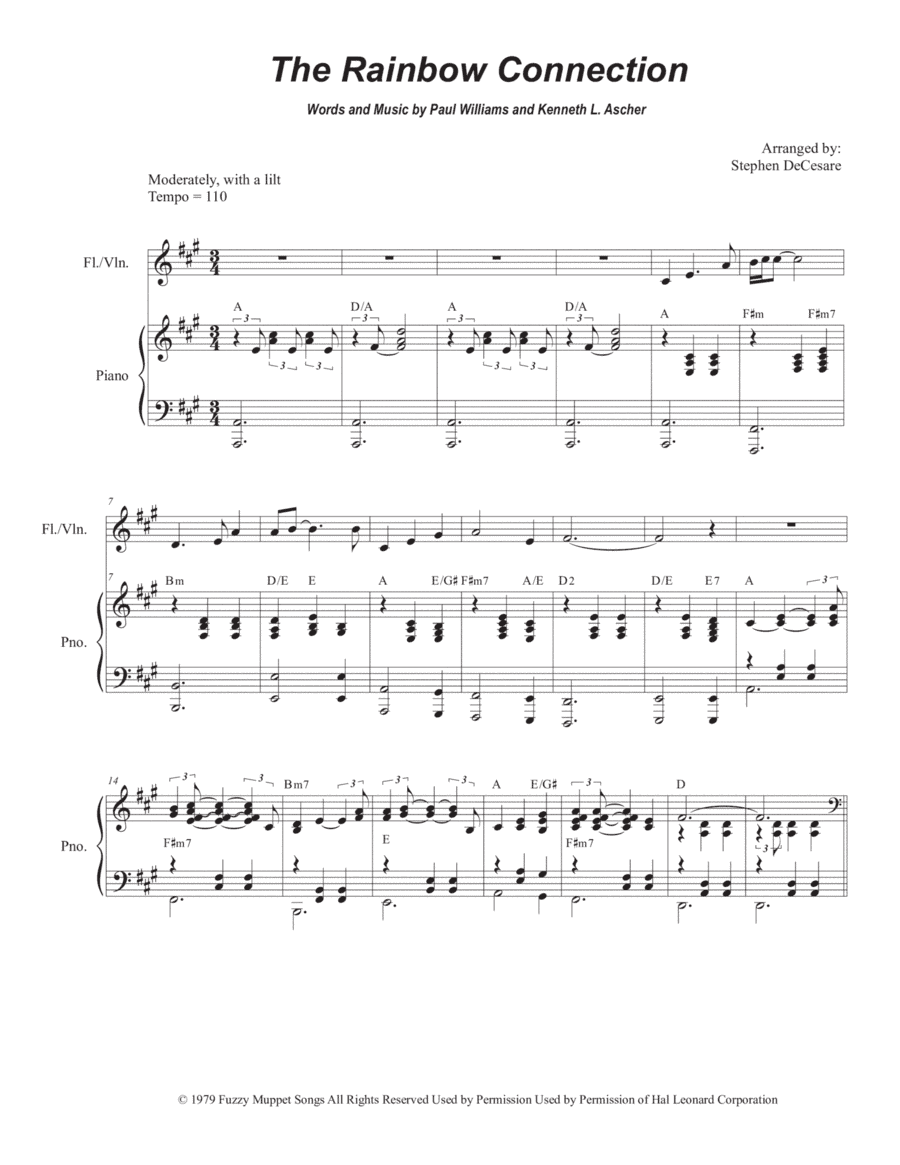 The Rainbow Connection (arr. Stephen DeCesare)