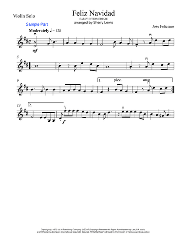 Feliz Navidad (arr. Sherry Lewis)