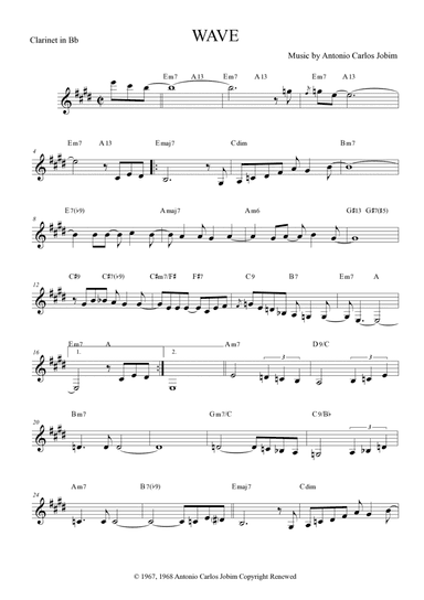 Wave (arr. Anderson Quevedo)