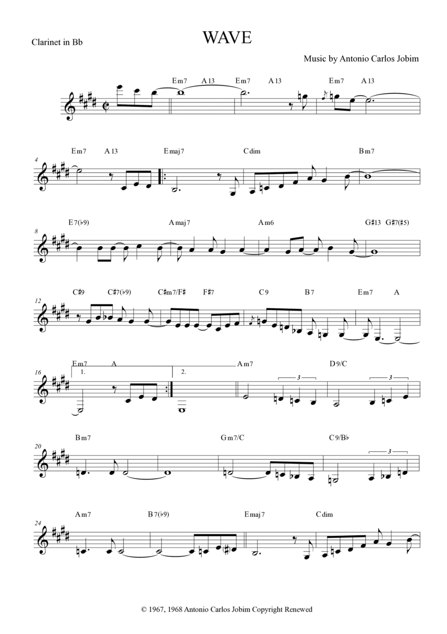 Wave (arr. Anderson Quevedo)