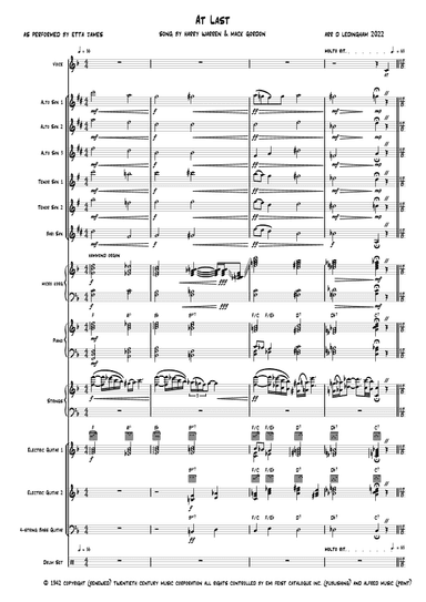 At Last (arr. Musiscorz)