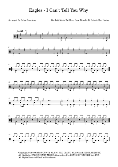 I Can't Tell You Why (arr. Felipe Gonçalves)