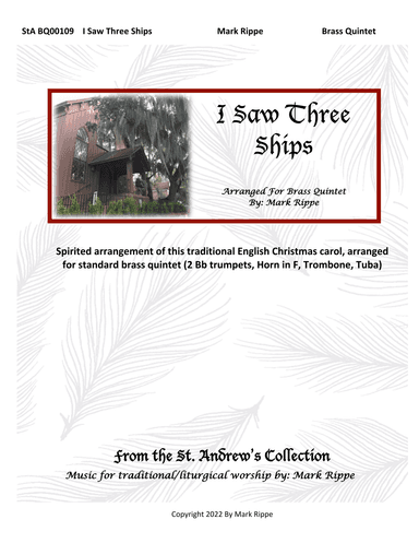 I Saw Three Ships (StA BQ00109) (arr. Mark Rippe)