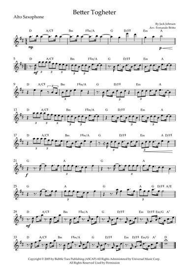 Better Together (arr. Fernando Britto)