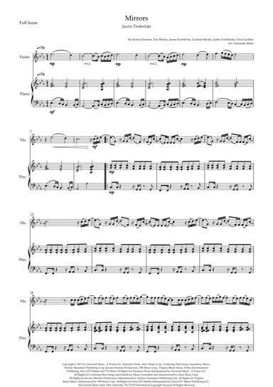 Mirrors (arr. Fernando Britto)