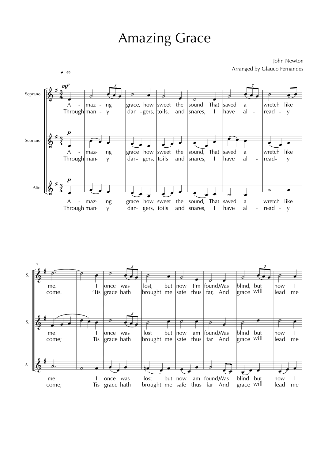 Amazing Grace (arr. Glauco Fernandes)