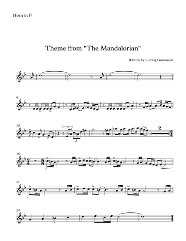 The Mandalorian (arr. SongBird Music)